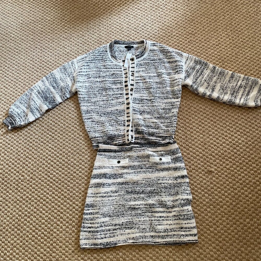 J. Crew Black and White Knit Set
